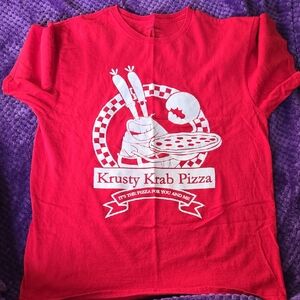 Nickelodeon Red Krusty Krab Pizza Tee